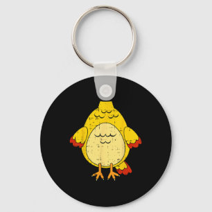 Chicken Costume Cute Easy Animal Halloween Gift Key Ring