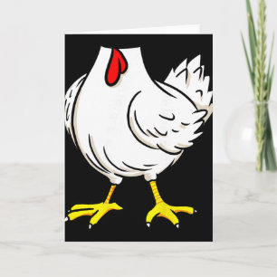 Chicken Costume Funny Farm Animal Halloween Card