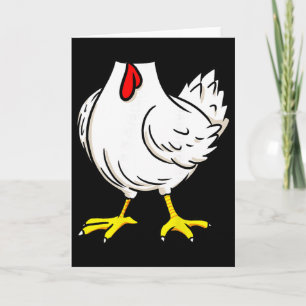 Chicken Costume Funny Farm Animal Halloween Card
