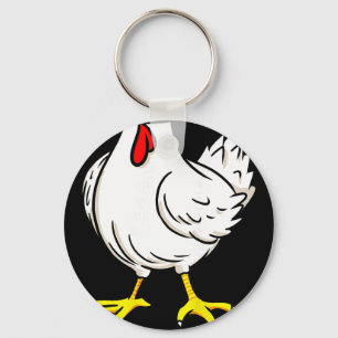 Chicken Costume Funny Farm Animal Halloween  Key Ring