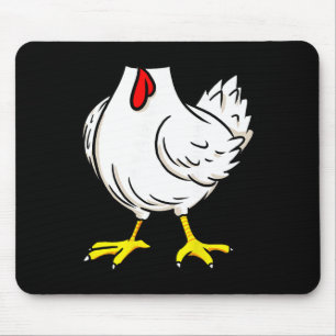 Chicken Costume Funny Farm Animal Halloween Mouse Pad