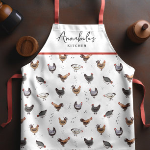 Chicken Country Custom Name Apron