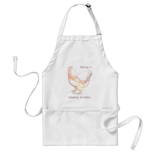 Chicken Country Kitchen Personal Apron (Front)