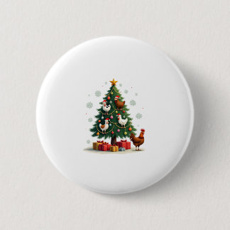 Chicken Cow Goat Horse Farm Animal Farmer Christma 6 Cm Round Badge