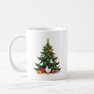 Chicken Cow Goat Horse Farm Animal Farmer Christma Coffee Mug