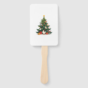 Chicken Cow Goat Horse Farm Animal Farmer Christma Hand Fan
