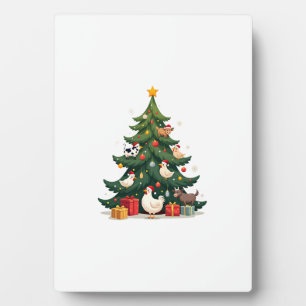 Chicken Cow Goat Horse Farm Animal Farmer Christma Plaque