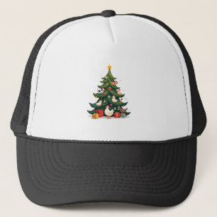 Chicken Cow Goat Horse Farm Animal Farmer Christma Trucker Hat