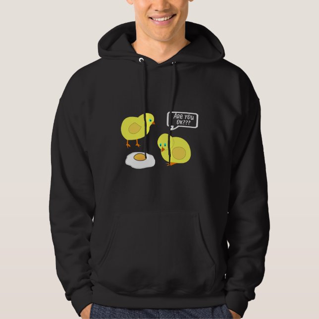 Chicken Cracked Egg  Hoodie (Front)