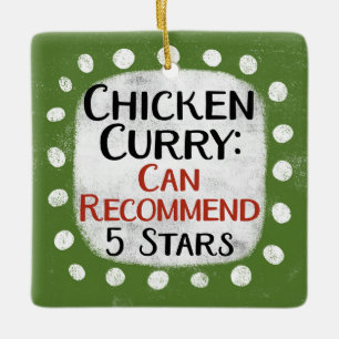 Chicken Curry Review 5 Stars Ornament