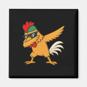 Chicken Dab Meme Animal Dance Funny Gifts For Men  Magnet