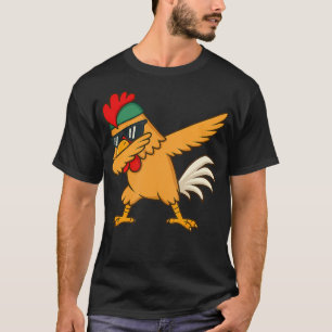 Chicken Dab Meme Animal Dance Funny Gifts For Men  T-Shirt