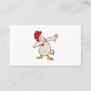 Chicken Dabbing Farmer Dab Dance Business Card