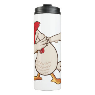 Chicken Dabbing Farmer Dab Dance Thermal Tumbler