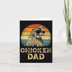 Chicken Dad Chicken Lovers Daddy Father's Day Card