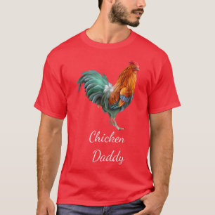 Chicken Dad Funny Chicken Farmer Chicken Daddy Roo T-Shirt