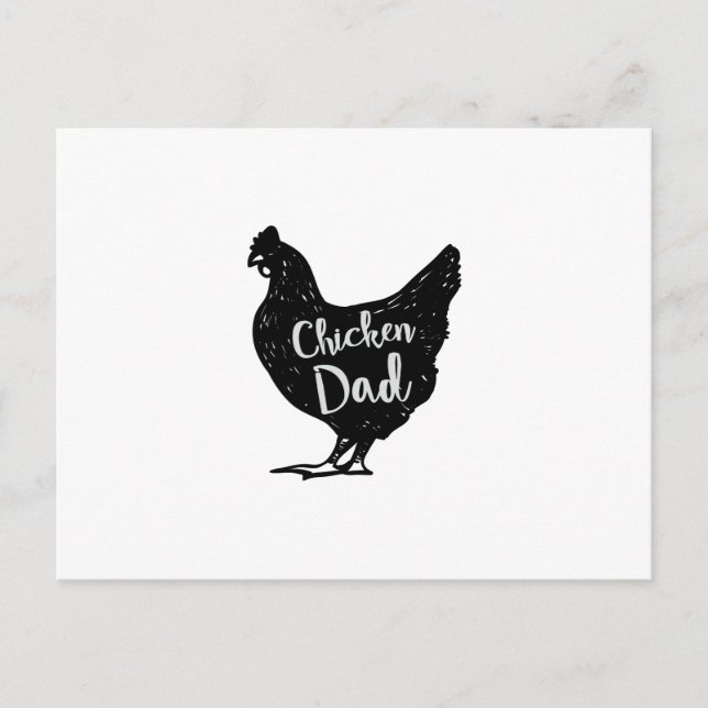 Chicken Dad Poultry Love  Fathers Day Gifts Postcard (Front)
