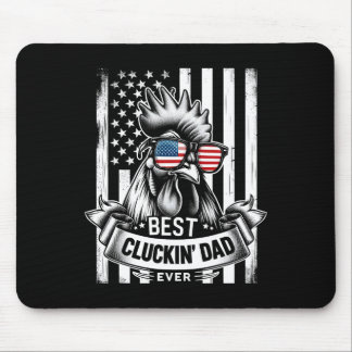 Chicken Dad Rooster Daddy Farmer Funny Fathers Day Mouse Pad