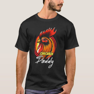 Chicken Daddy Chicken Dad Poultry Farmer Fathers D T-Shirt