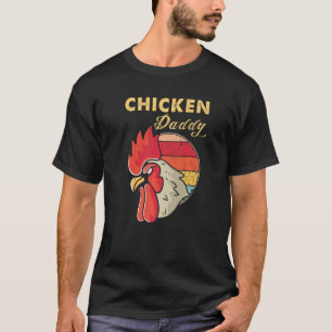 Chicken Daddy Dad Poultry Farmer Vintage T-Shirt