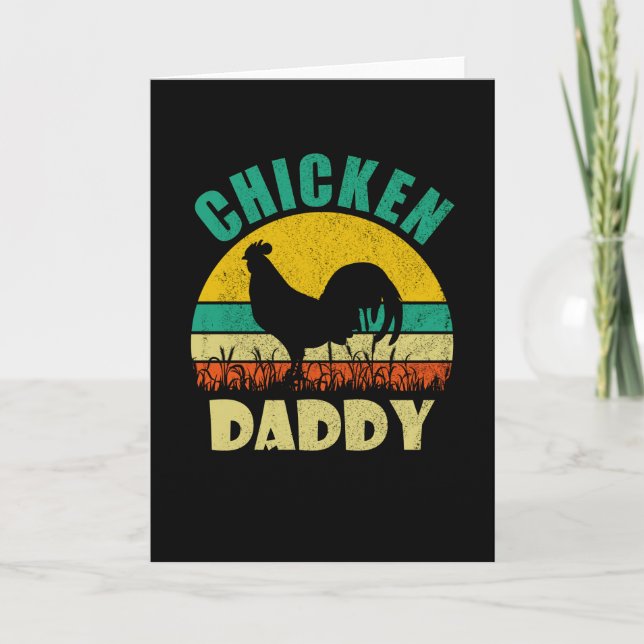 Chicken Daddy Funny Poultry Farming Chicken Lover Card (Front)