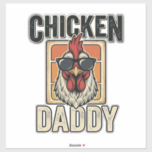 Chicken Daddy Funny Rooster Vintage Vector Shirt_1
