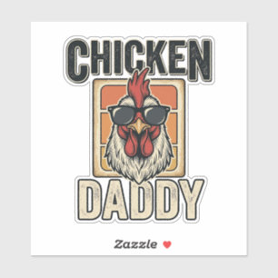 Chicken Daddy Funny Rooster Vintage Vector Shirt_1