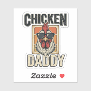 Chicken Daddy Funny Rooster Vintage Vector Shirt_1