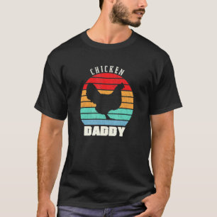 Chicken daddy Poultry Dad Farm Farmer Retro Vintag T-Shirt