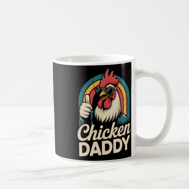 Chicken Daddy Proud Coop Keeper Father's Day Gift  Coffee Mug (Right)