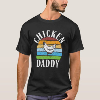 Chicken Daddy Retro vintage Style Chicken T-Shirt
