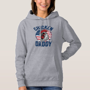 Chicken Daddy Rooster Vintage Patriotic Shirt Desi