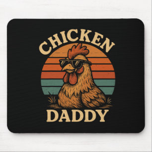 Chicken Daddy Vintage Chicken Dad Farmer Poultry F Mouse Pad