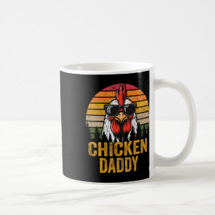 Chicken Daddy Vintage Rooster For Dad Farmer Fathe Coffee Mug
