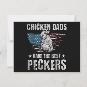 Chicken Dads Have The Best Peckers Ever Funny Adul Postcard