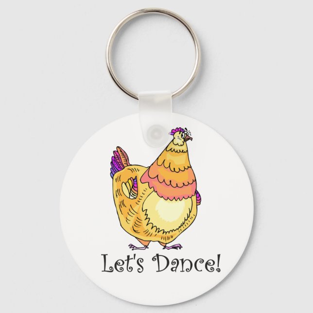 Chicken Dance Key Ring (Front)