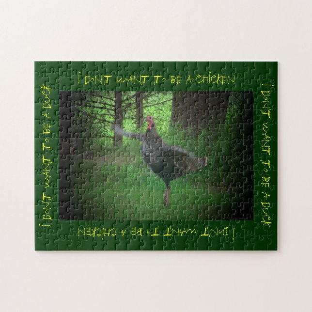 Chicken Dance vs. Turkey Trot Jigsaw Puzzle (Horizontal)