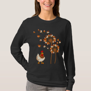 Chicken Dandelion Flower Chicken T-Shirt
