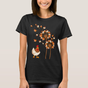 Chicken Dandelion Flower Chicken T-Shirt