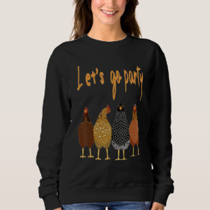 Chicken Day Dance Peanuts Let's Go Party Sweatshirt