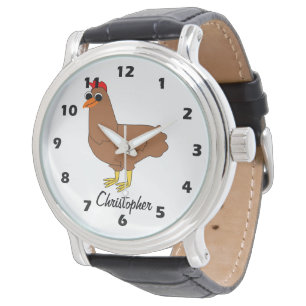 Chicken Design Personalised Watch