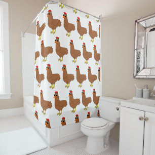 Chicken Design Shower Curtain