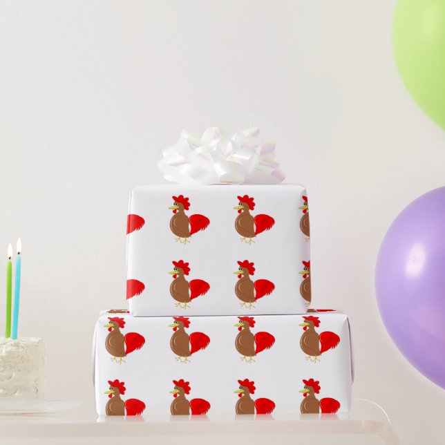 Chicken Design Wrapping Paper (Party Gifts)