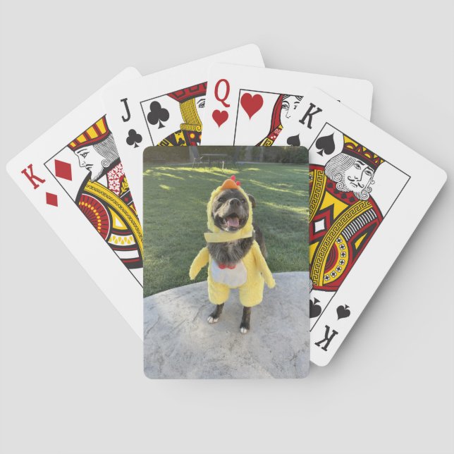 chicken dog playing cards (Back)