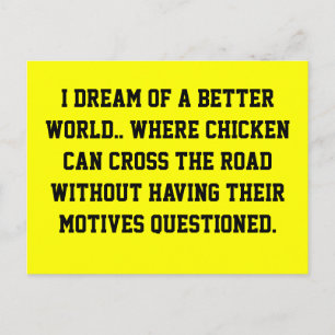 Chicken Dream Postcard