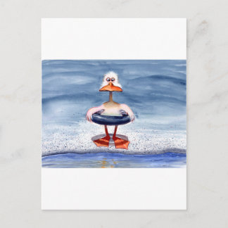 Chicken Duck Postcard