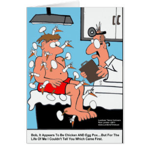 Chicken & Egg Pox Funny Medical Gifts & Cards