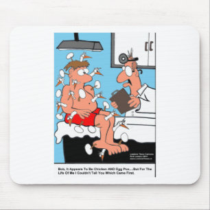 Chicken & Egg Pox Funny Medical Gifts & Cards Mouse Pad