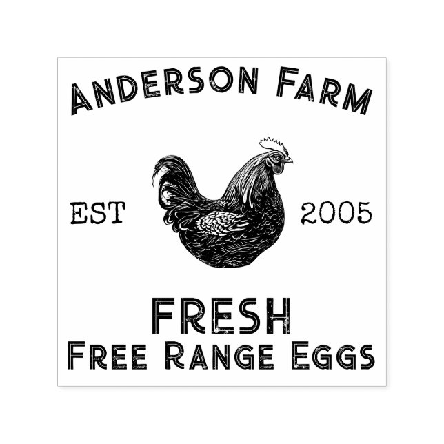 Chicken Eggs Self-inking Stamp (Design)