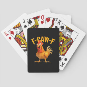 Chicken F-Caw-F Classic Cool Unique Playing Cards